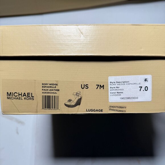 Michael Kors Women's Rory Espadrille Platform Wedge Sandals Size 7 New - Picture 12 of 13